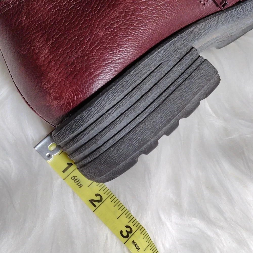 Earth Origins Penelope brown leather boots sz 7W. - Picture 13 of 15